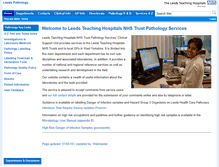 Tablet Screenshot of pathology.leedsth.nhs.uk